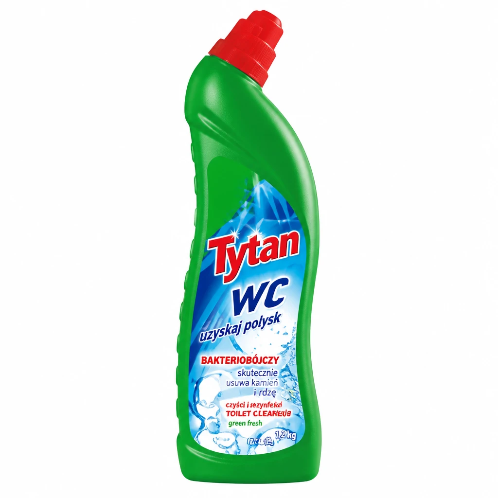 Płyn do mycia wc zielony/fioletowy Tytan 1,2kg mix
