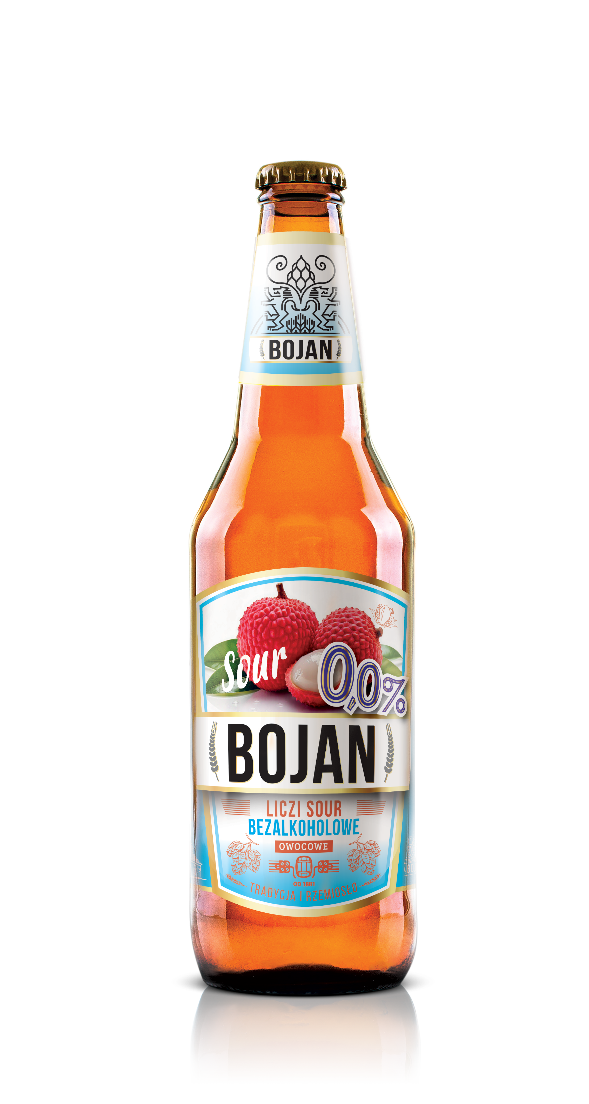 Piwo Bojan Liczi Sour 0,0% 0,5L Butelka Bezzwrotna