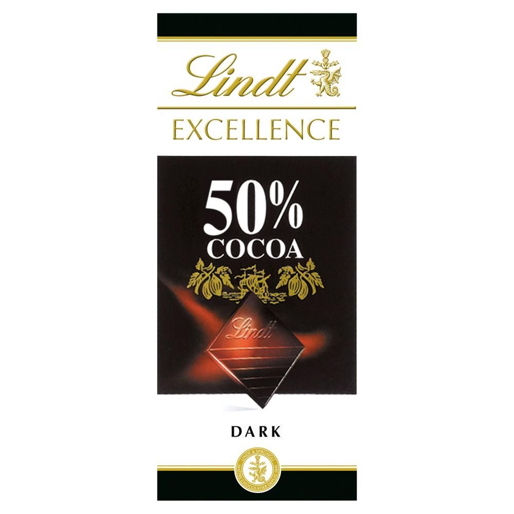 Lindt Excellence 50 % Cocoa Czekolada gorzka 100 g