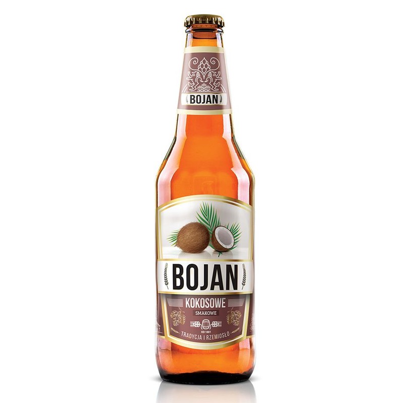 Piwo smakowe kokosowe alk.5% obj. Bojan 500 ml