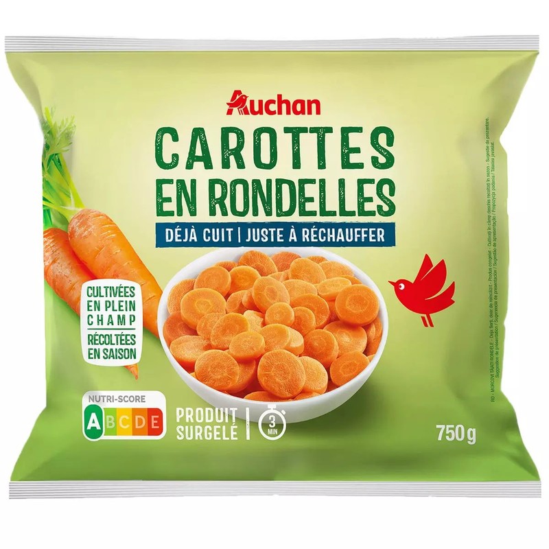 Marchew gotowana plastry Auchan 750 g