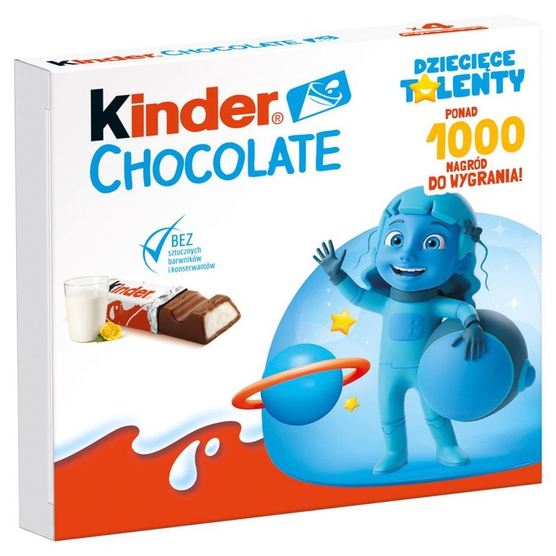 Chocolate batonik z mlecznej czekolady z nadzieniem mlecznym Kinder 50 g