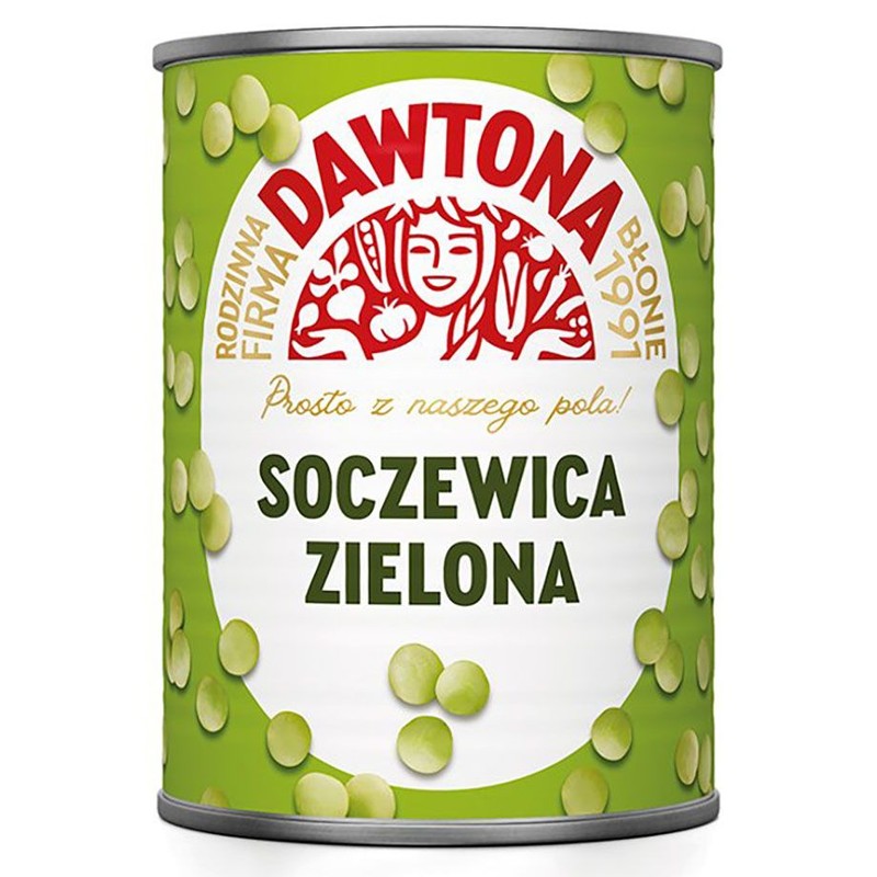 Soczewica zielona konserwowa Dawtona 400 g