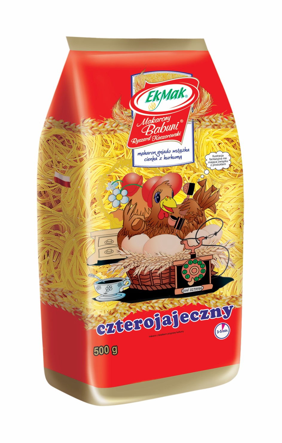 Makarony Babuni 4-Jajeczny Makaron Gniazdo Wstążka Cienka Nr 199 500 G