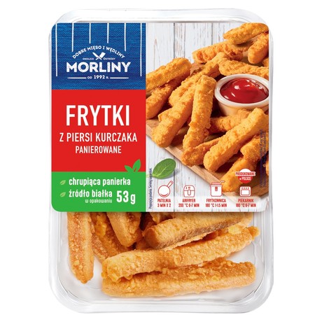Morliny Frytki z piersi kurczaka panierowane 350 g