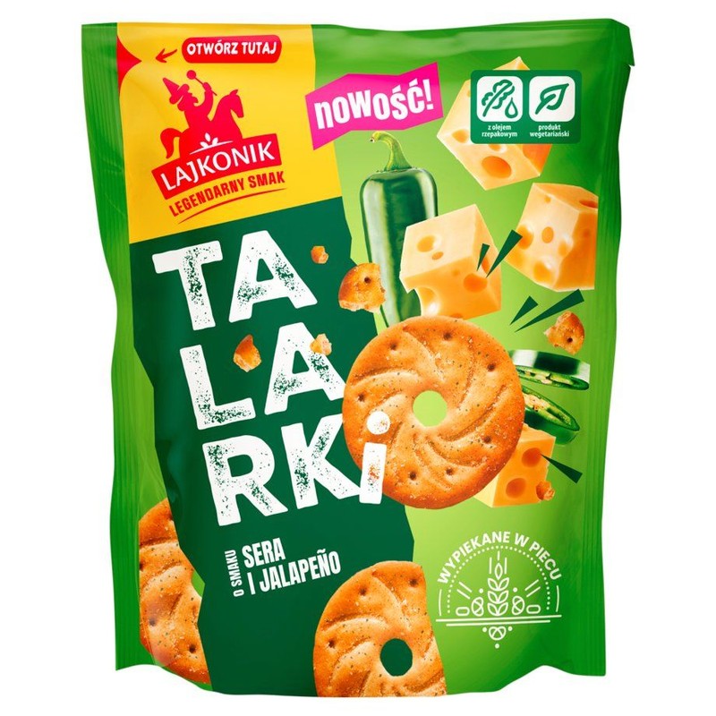 Talarki o smaku sera i jalapeno Lajkonik 100 g