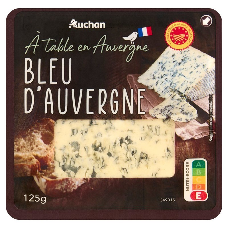 Bleu dAuvergne ser pleśniowy Auchan 125 g