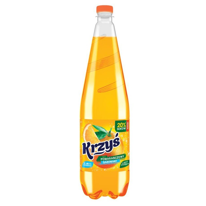 Napój gazowany o smaku pomarańczowym Krzyś 1,25 l