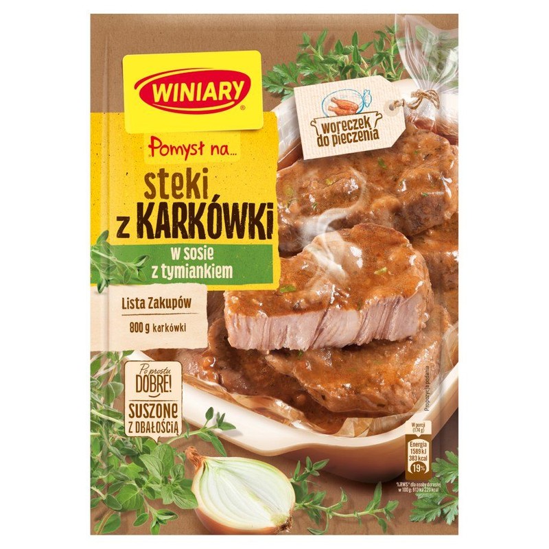 Pomysł na… steki w sosie z tymiankiem Winiary 44 g