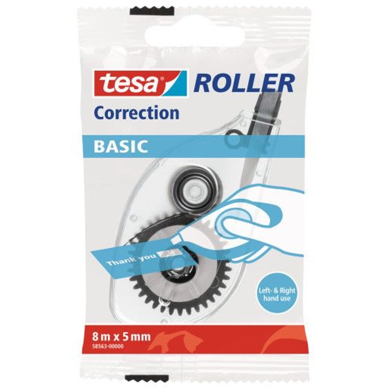 Korektor w taśmie 8 m x 5 mm TESA 1 sztuka