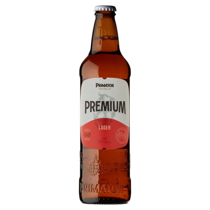 Piwo czeskie jasne Premium alk. 5,0% obj. Primator 500 ml