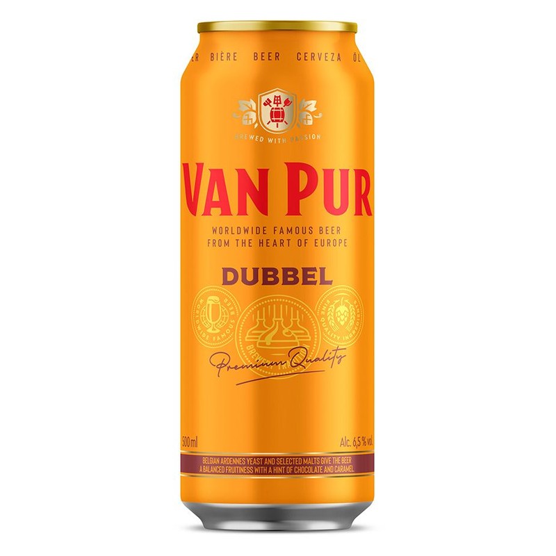 Piwo Dubbel alk.6.5% obj. Van Pur 500 ml