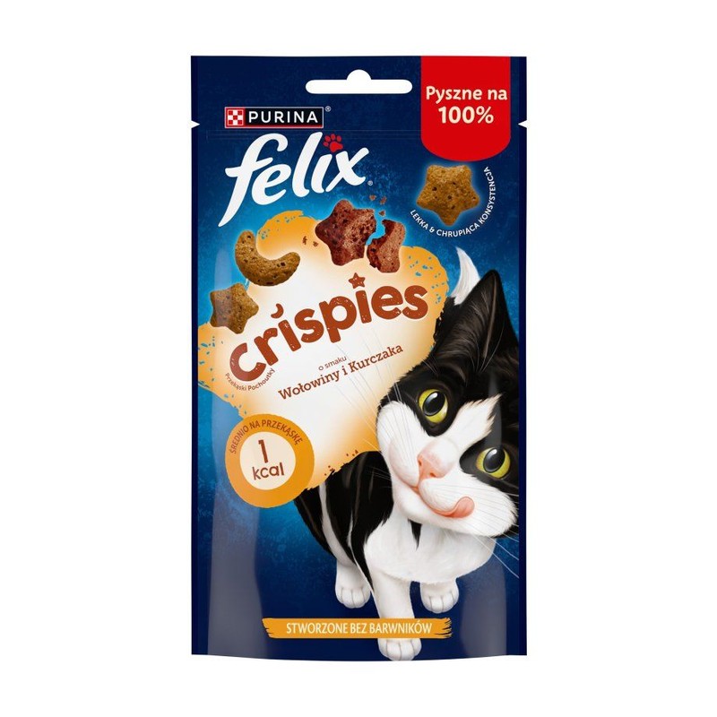 Przysmak dla kotów o smaku wołowiny i kurczaka Felix 45 g