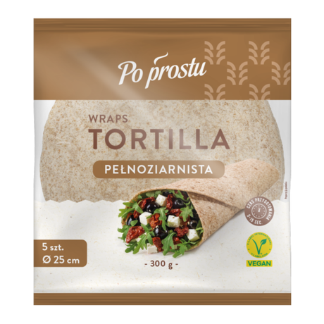 Po Prostu Tortilla pełnoziarnista 300 g