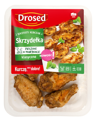 Skrzydełka z kurczaka pieczone Drosed