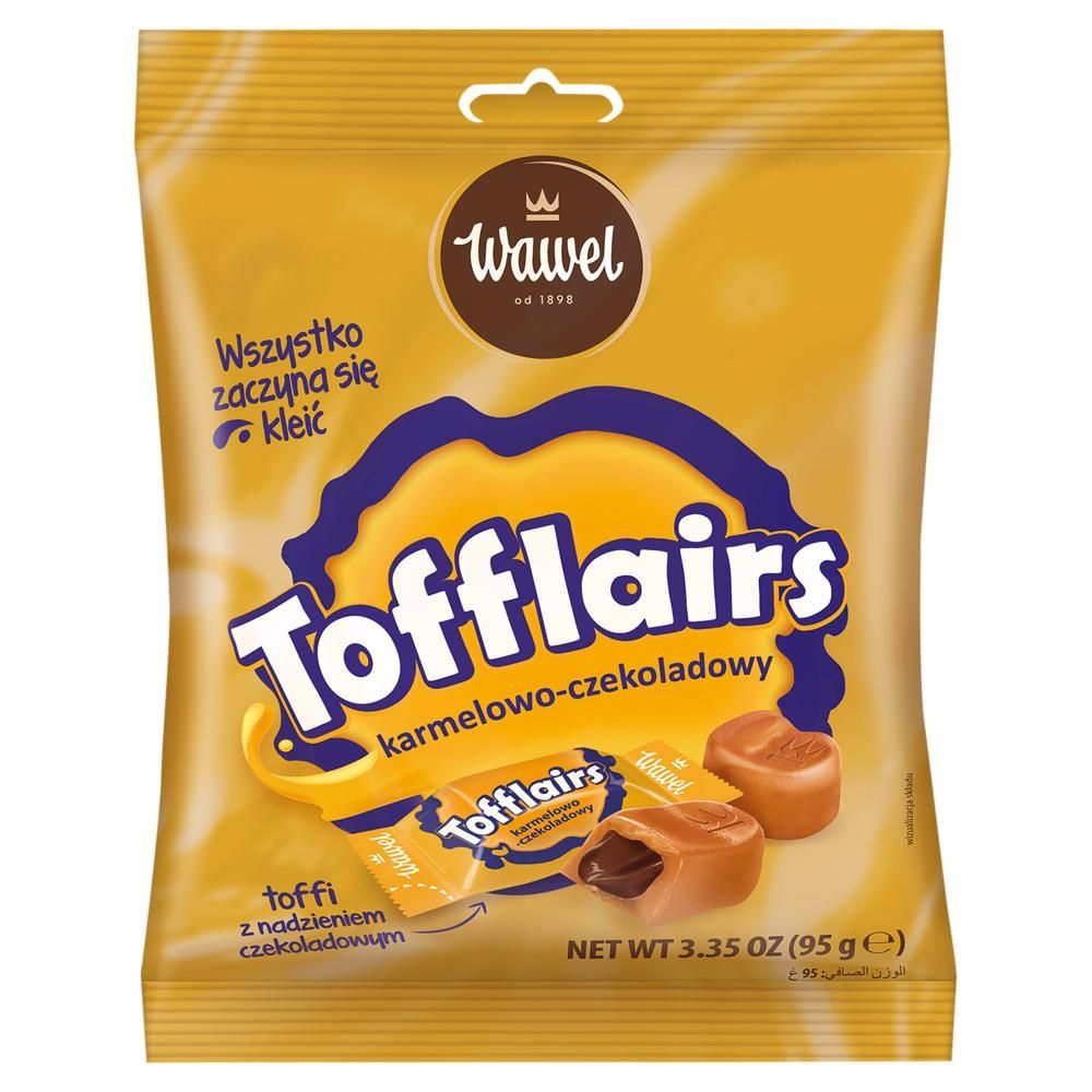 Wawel Tofflairs Cukierki karmelowo-czekoladowe 95 g
