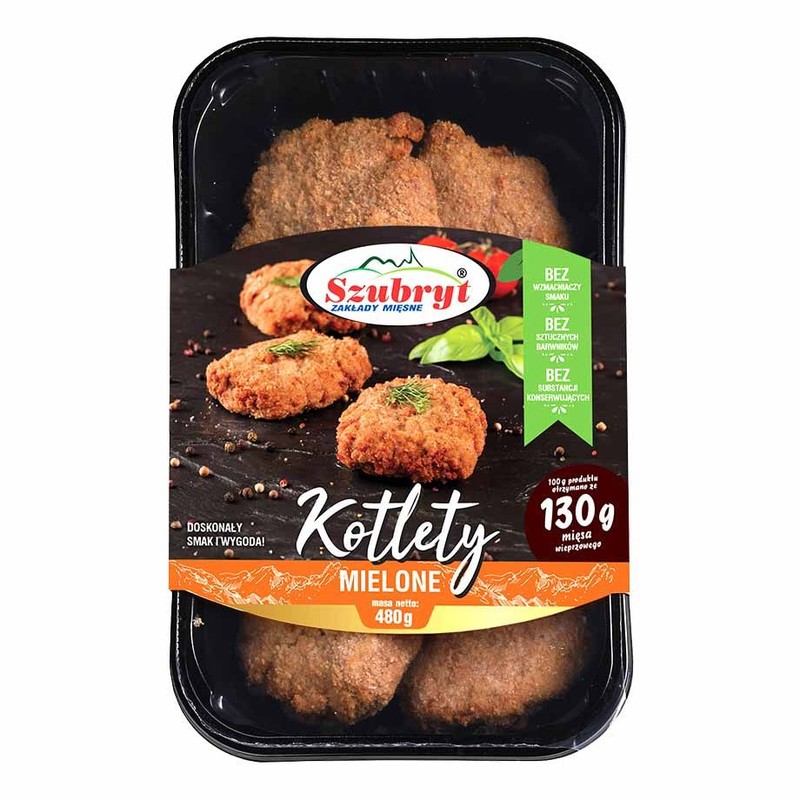 Kotlety mielone wieprzowe Szubryt 480 g