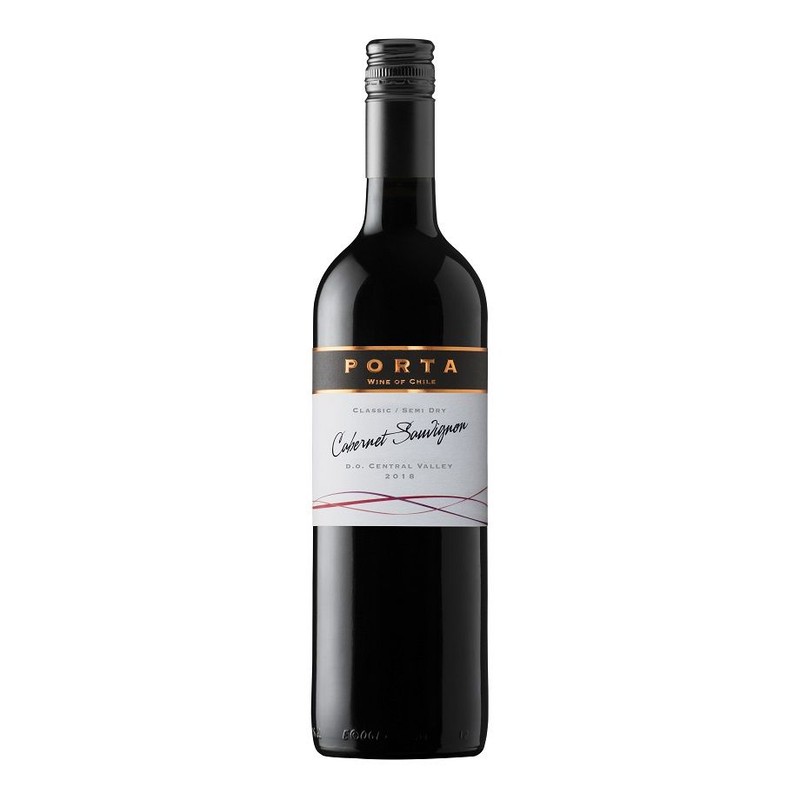 Wino chilijskie białe półwytrawne Classic Cabernet Sauvignon alk. 13,0% obj.  Porta 750 ml