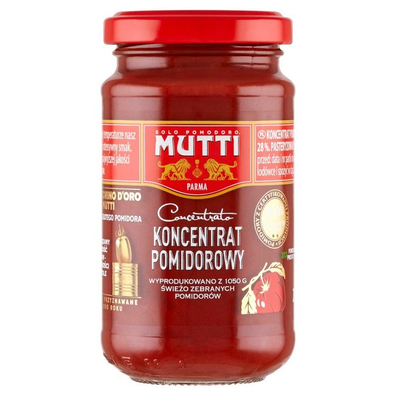 Koncentrat pomidorowy 28 %  Mutti 200 g