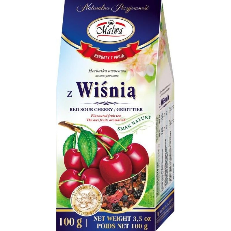 Herbata napar z suszu wiśnia  Malwa 100 g