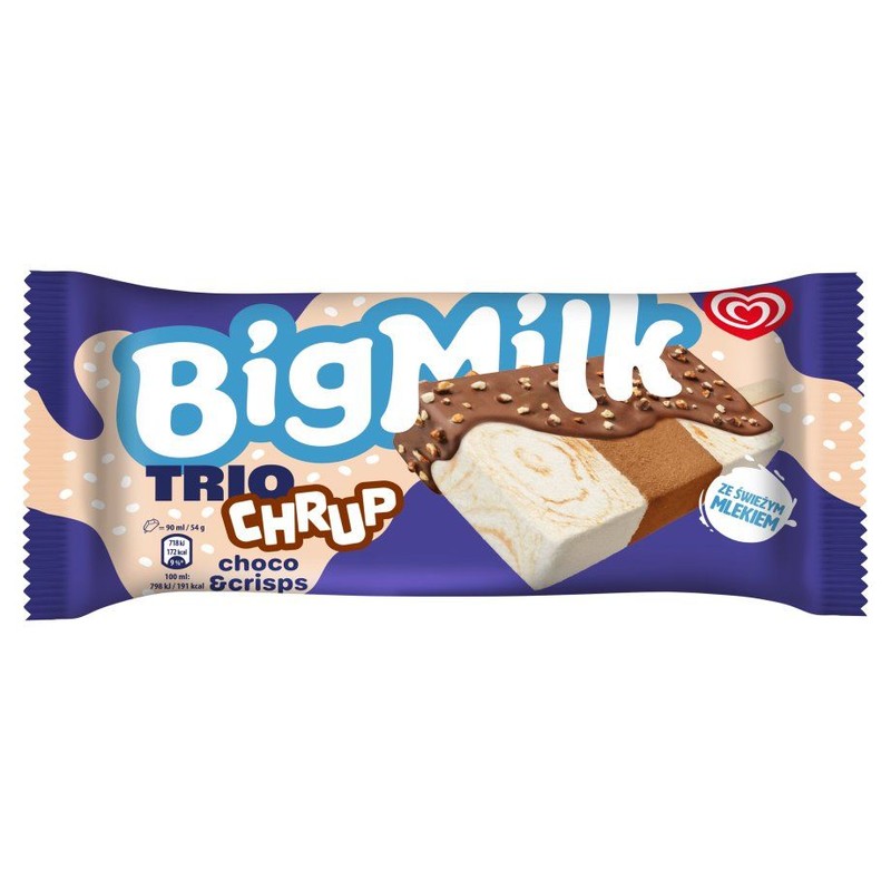Lody Trio Chrup choco&crisps Big Milk 90 ml