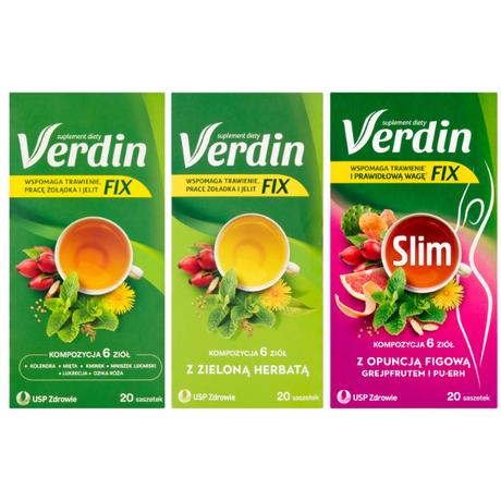 Verdin Fix Suplement diety kompozycja 6 ziół mix 36-40 g