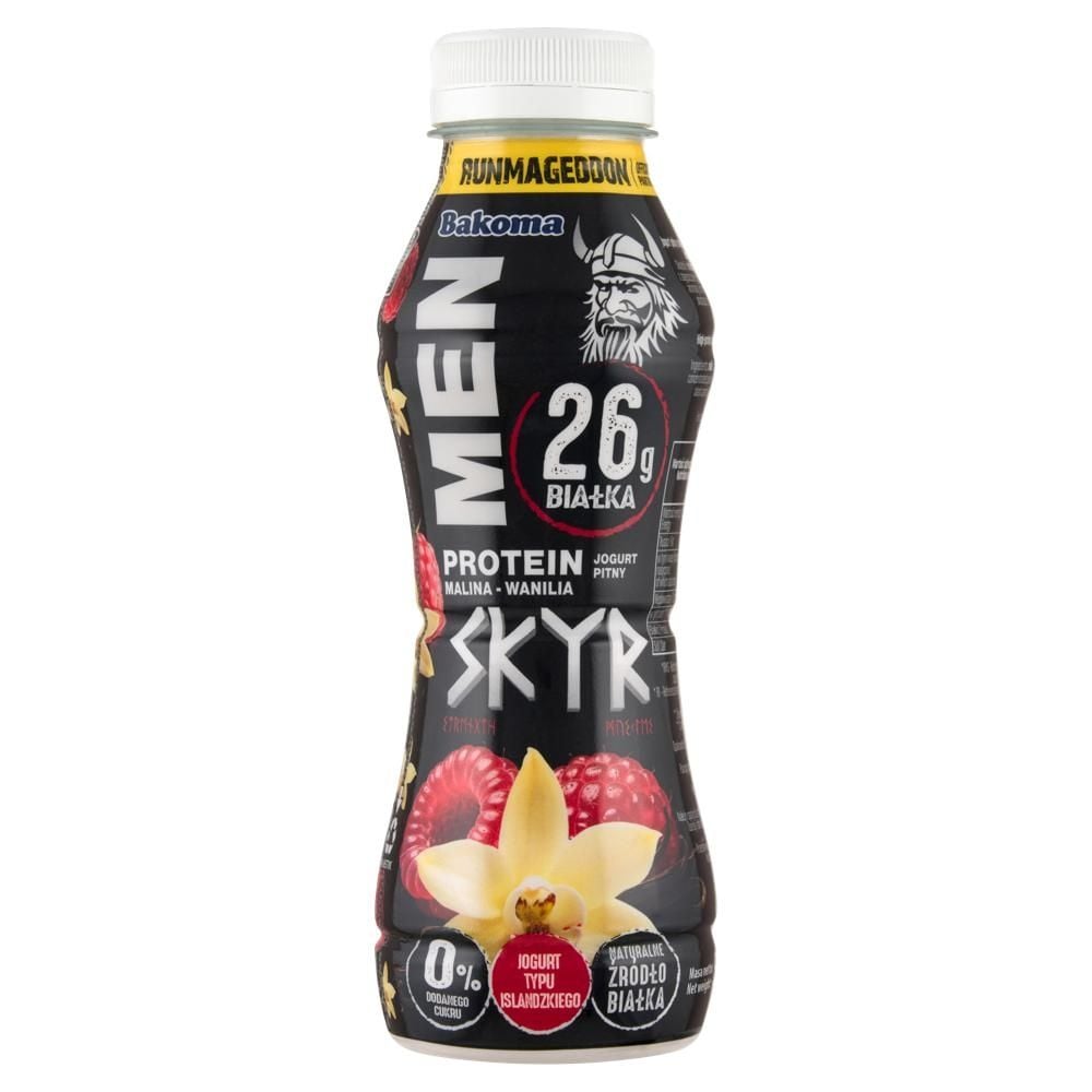 Bakoma Men Protein Skyr jogurt pitny malina-wanilia 300 g
