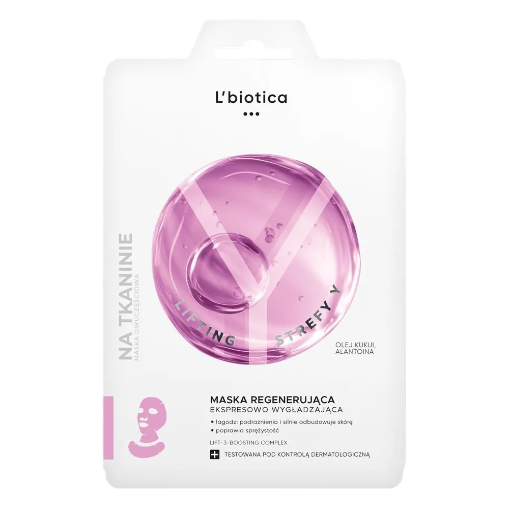 L'biotica Lifting Strefy Y Regenerująca maska do twarzy ekspresowo wygładzająca 1 szt.