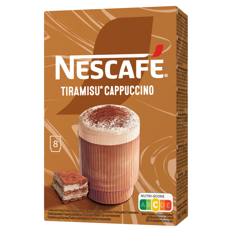 Cappuccino o sm. tiramisu (8 sasz.)