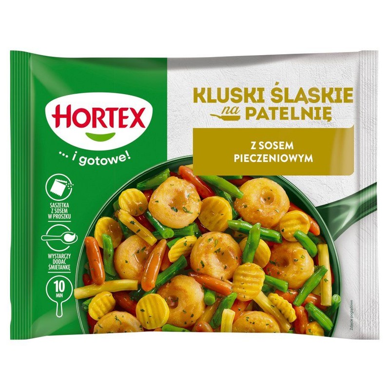 Kluski śląskie na patelnię z sosem pieczeniowym Hortex 400 g