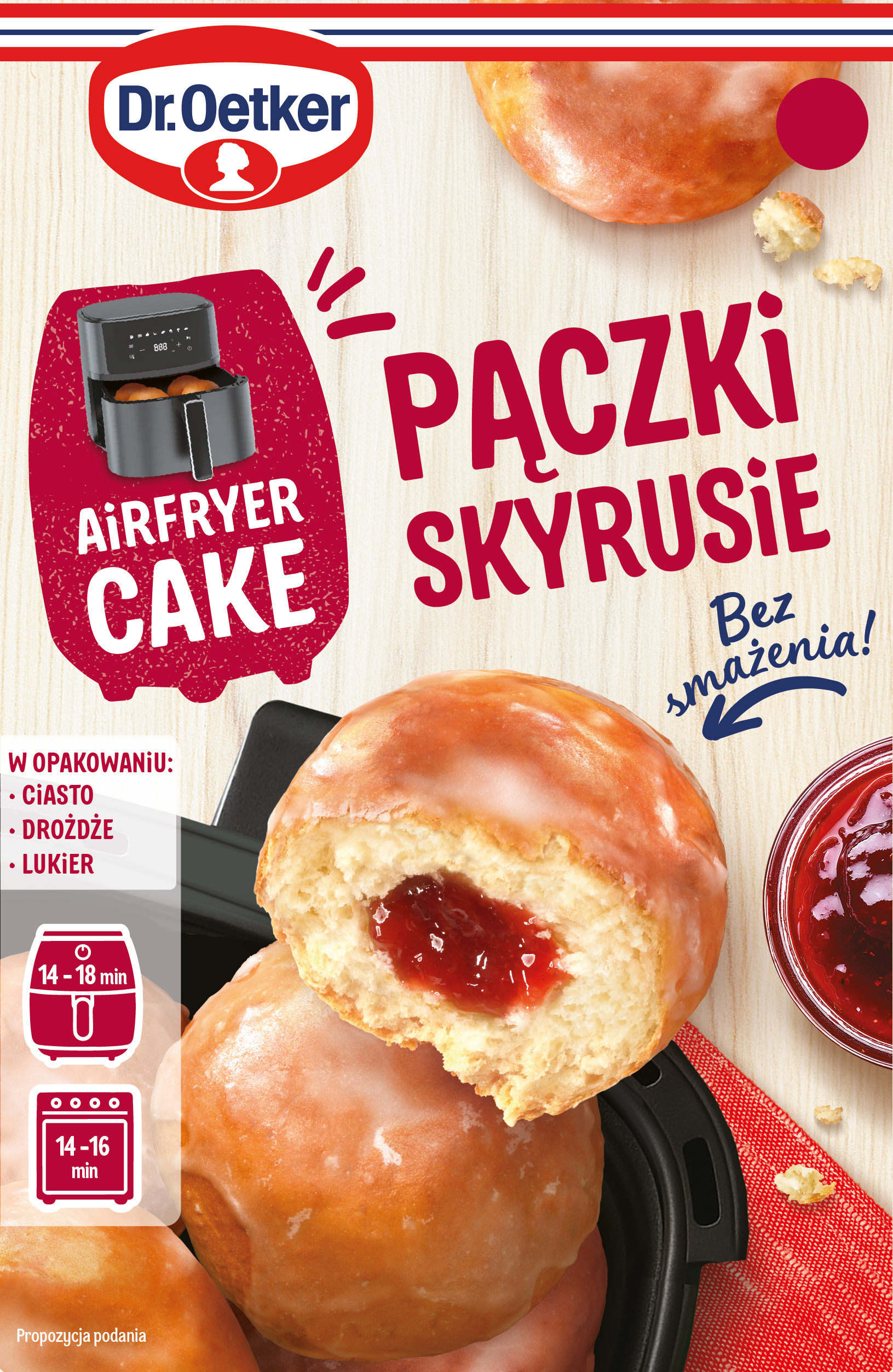 Dr. Oetker Pączki Airfryer 495G