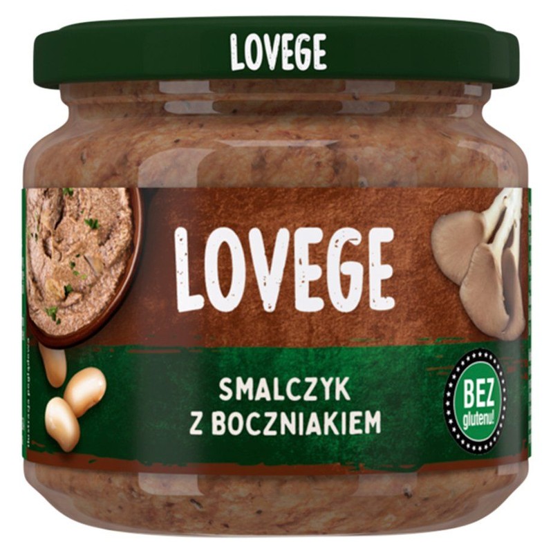 Smalczyk z fasoli z boczniakiem  Lovege 170 g