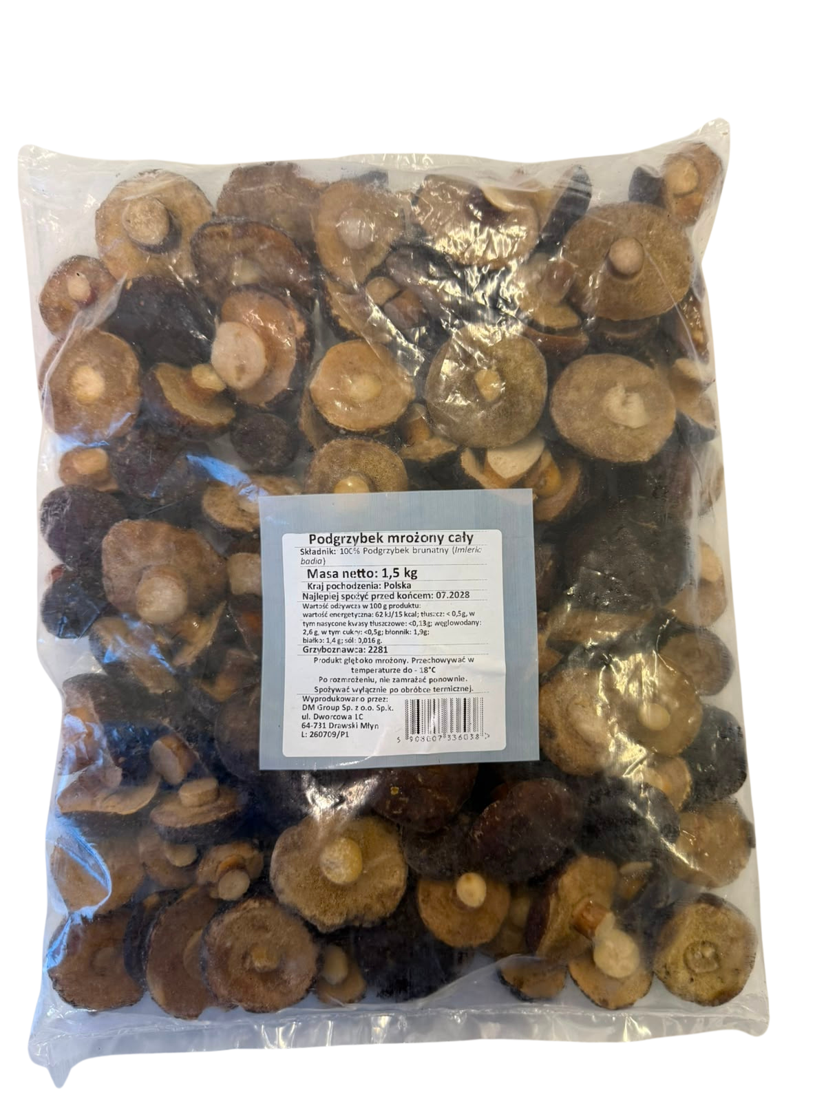 Podgrzybek Mrożony Cały 1,5 Kg