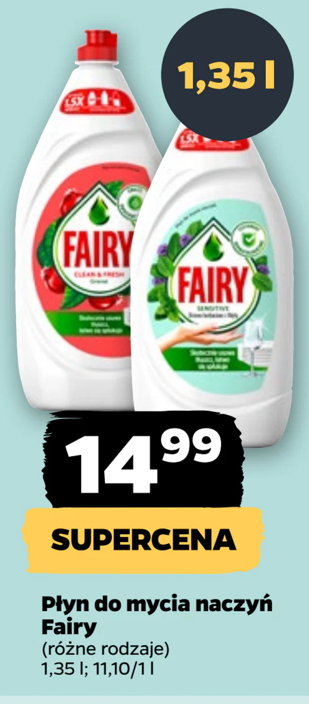 Płyn do mycia naczyń Fairy
