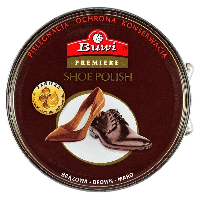 Pasta do butów brązowa Buwi 40 ml
