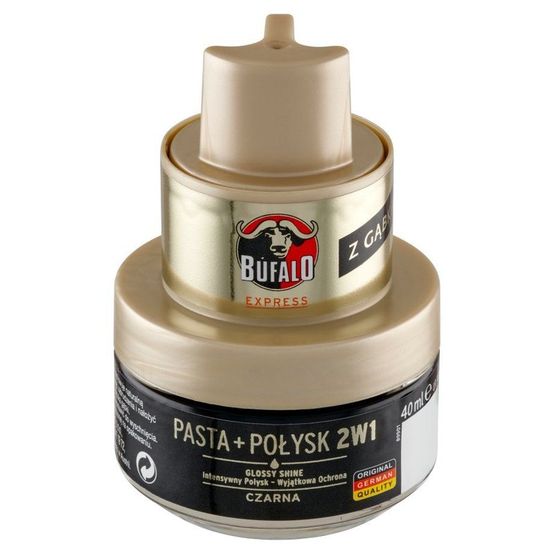 Pasta do butów 2w1 czarna   Bufalo 40 ml