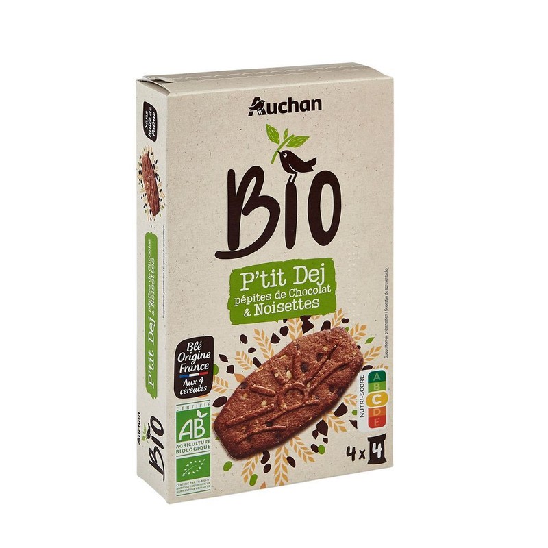 BIO Ciastka czekoladowe  Auchan 200 g