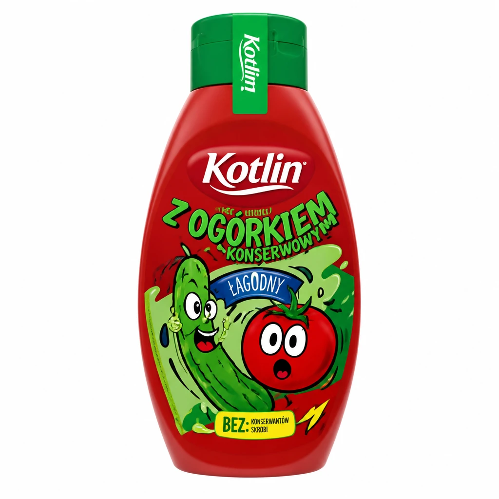 Ketchup z ogórkiem konserwowym Kotlin 470g