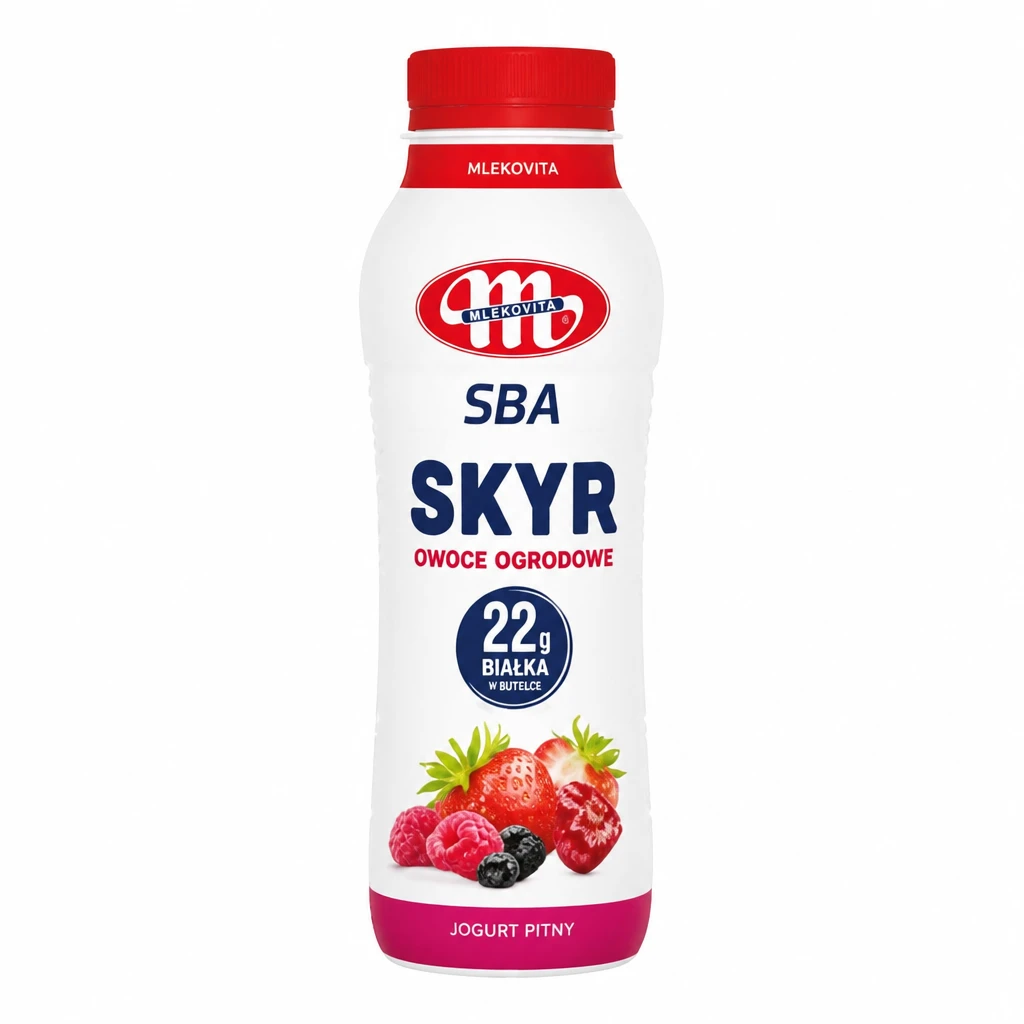 Jogurt pitny skyr owoce ogrodo SBA Mlekovita 330g