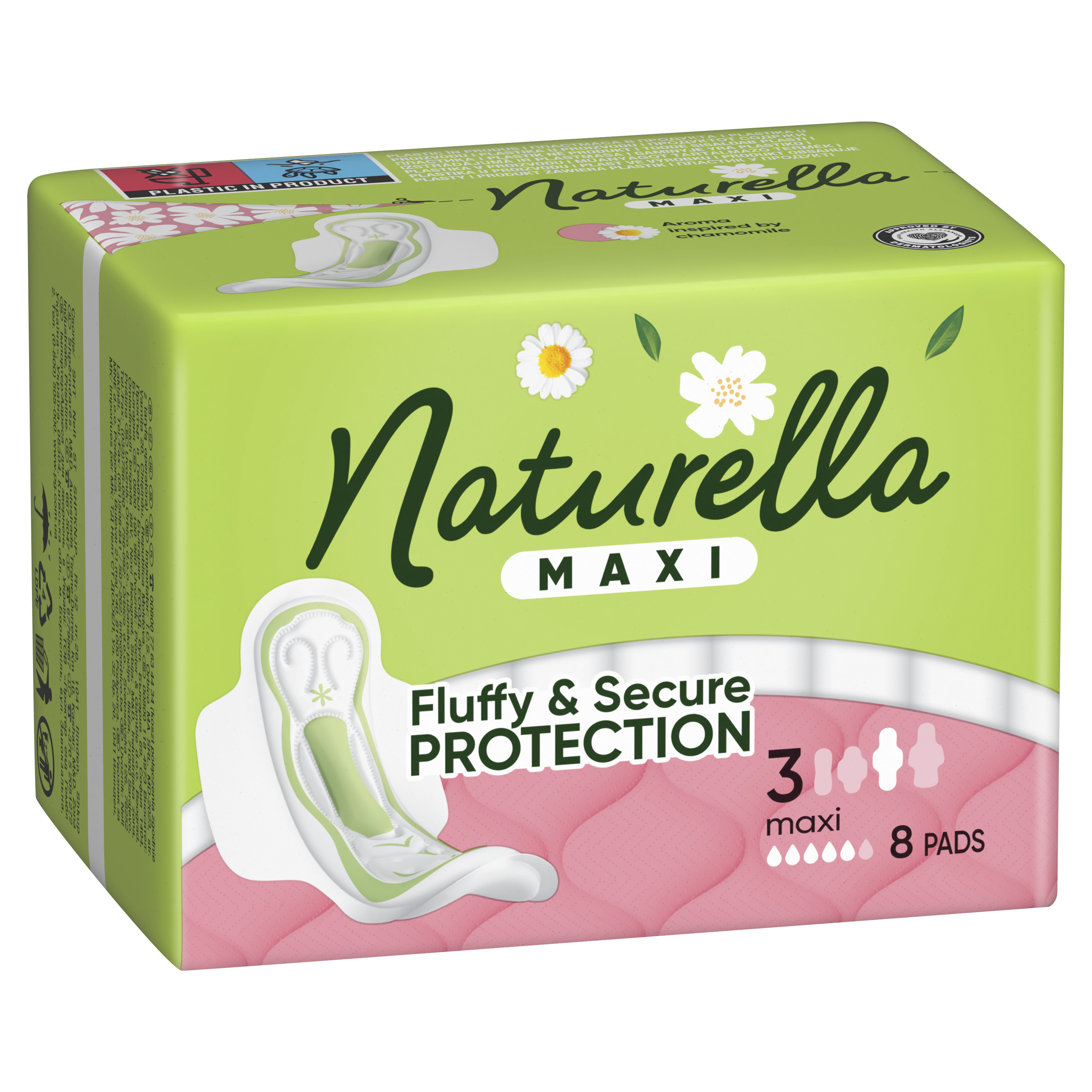 Naturella Maxi Normal, Podpaski Ze Skrzydełkami, 8 Sztuk