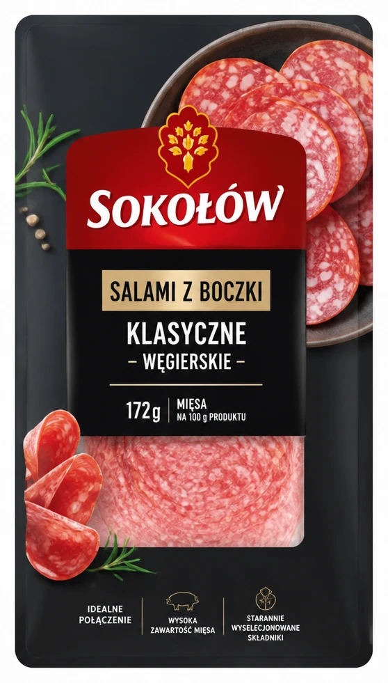 SOKOŁÓW Salami klasyczne, węgierskie