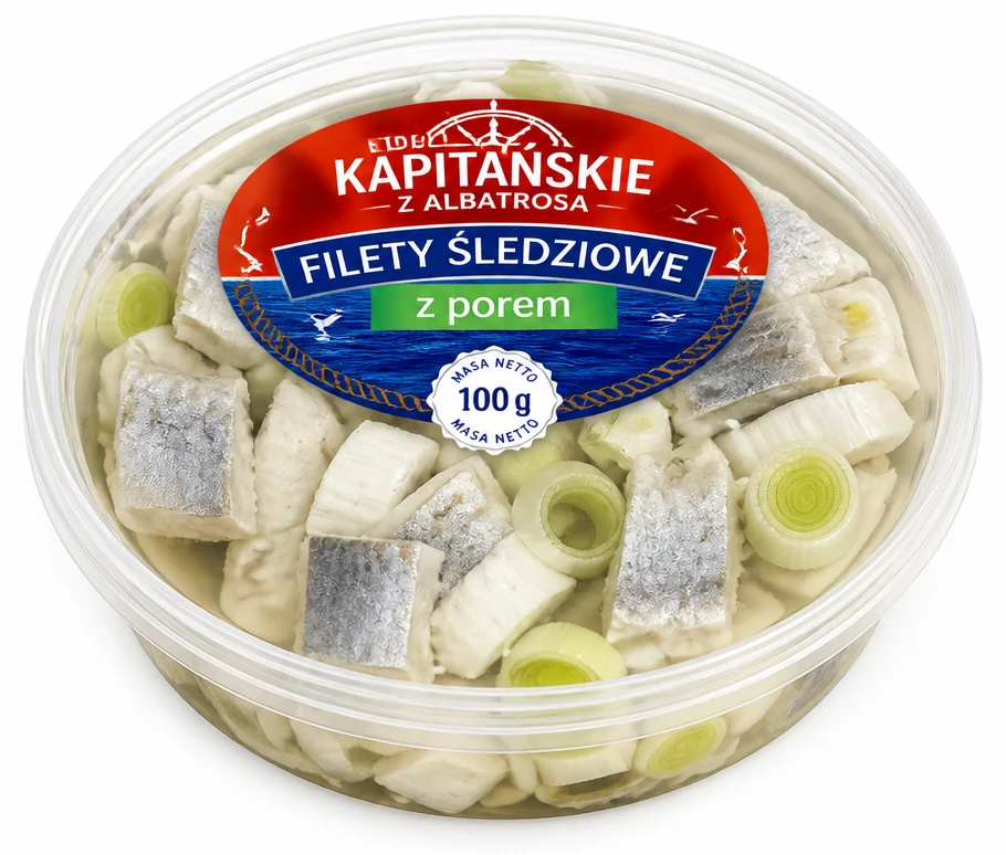 Filety śledziowe z porem