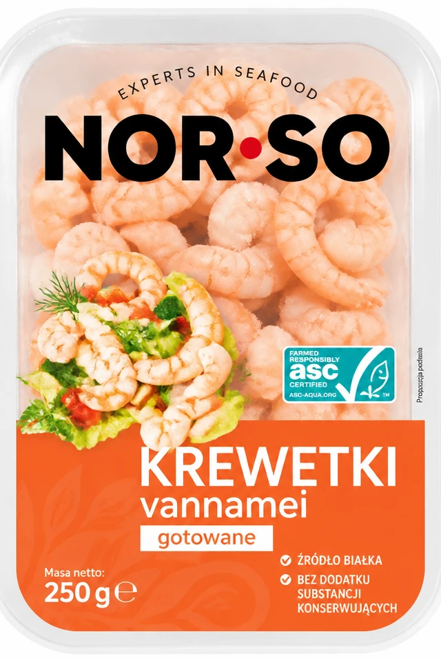 NORSO Krewetki vannamei gotowane
