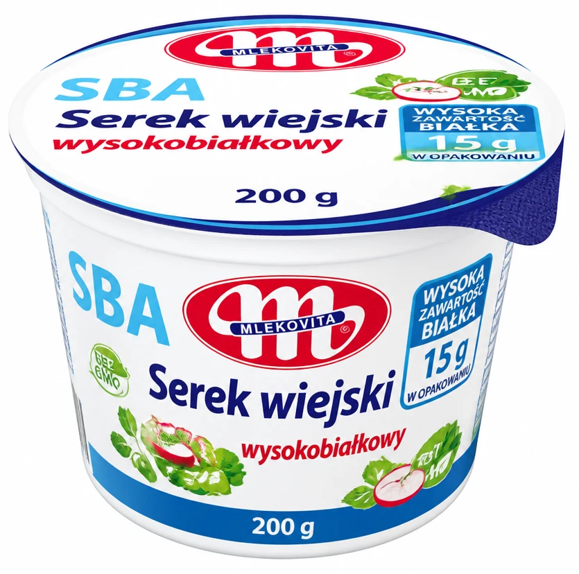 MLEKOVITA SBA Serek wiejski wysokobiałkowy