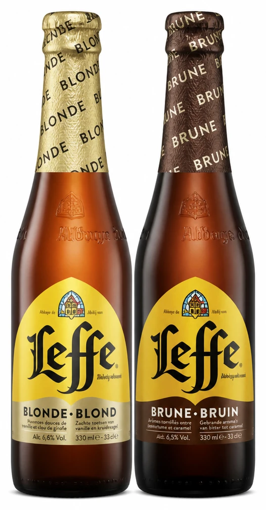 LEFFE BLONDE, BRUNE