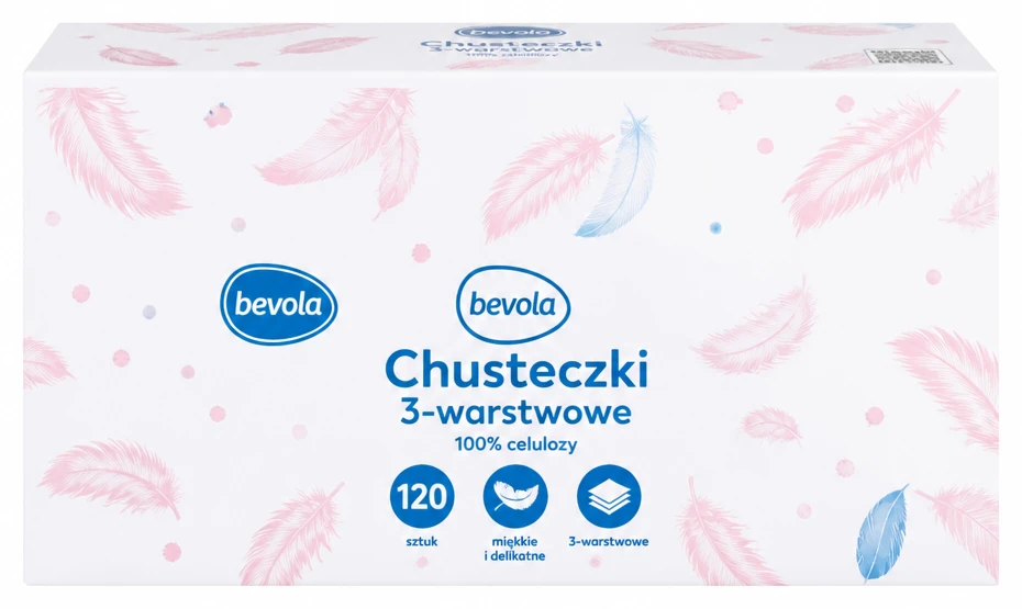 BEVOLA Chusteczki 3-warstwowe
