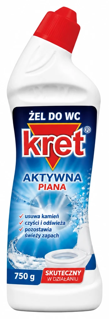 KRET Żel do WC różne rodzaje