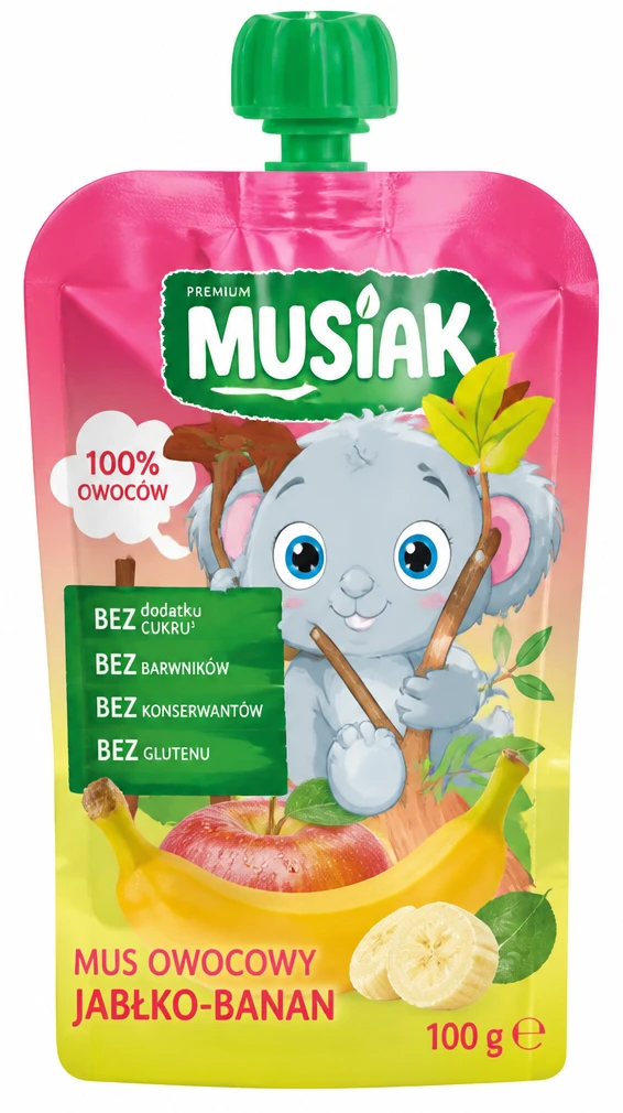 MUSIAK Mus owocowy różne rodzaje