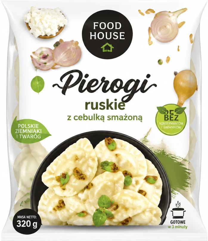 Pierogi ruskie z cebulką smażoną FOOD HOUSE
