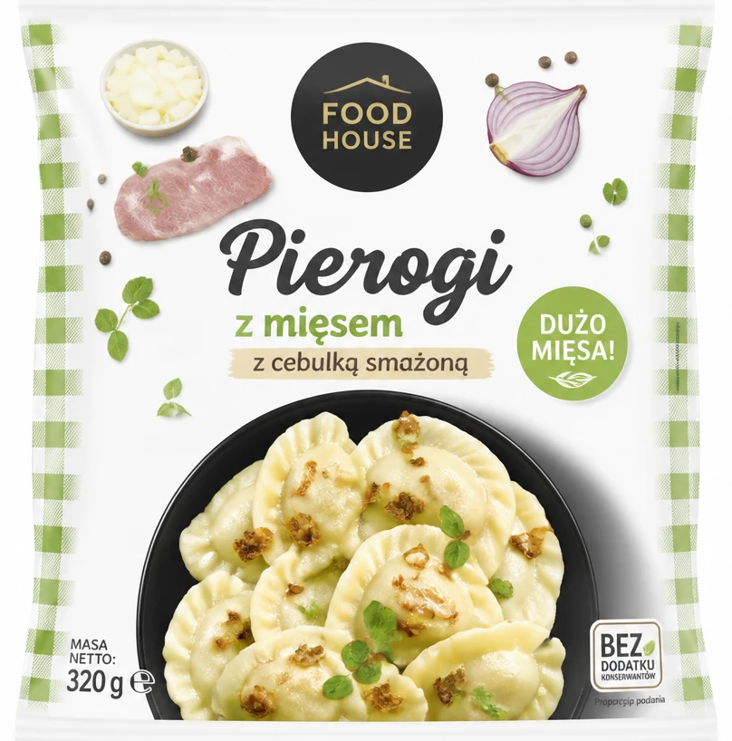 Pierogi z mięsem z cebulką smażoną FOOD HOUSE